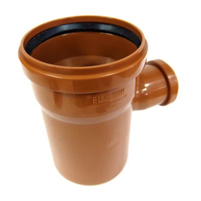 Тройник ПП для наружной канализации D=110х50 мм, угол 87,5°, Flextron, г. Москва, Россия