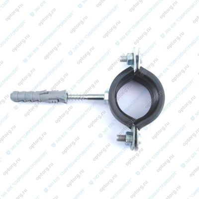 Хомут сантехнический с резиновым уплотнителем D=1 1/4 (38-43 мм), М8x80, TAEN, Россия