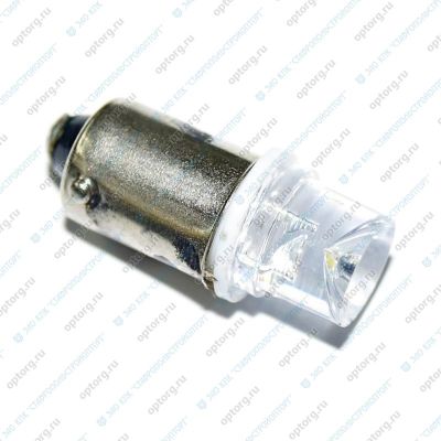 СВЕТОДИОД (А-12-4) (12T8-W, ВА9S, конус) БЕЛЫЙ (габарит, поворот) (1 с/д) 12В 