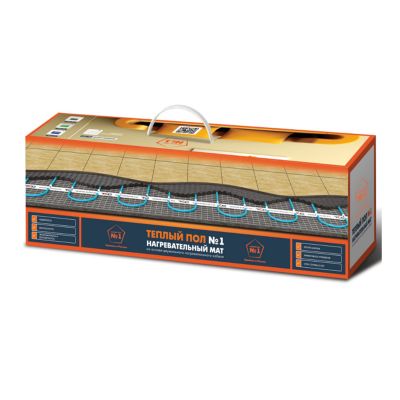 Теплый пол (нагревательный мат) Теплый пол №1 ТСП, D=3,5 мм, 160 Вт, 1 м2, Россия