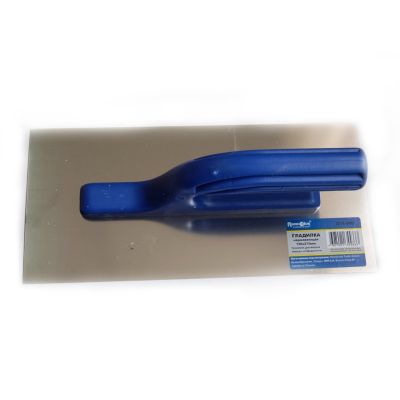 Гладилка (терка) нержавеющая 130*270мм пластиковая рукоятка  27-1-000 Hobbi (Хобби)