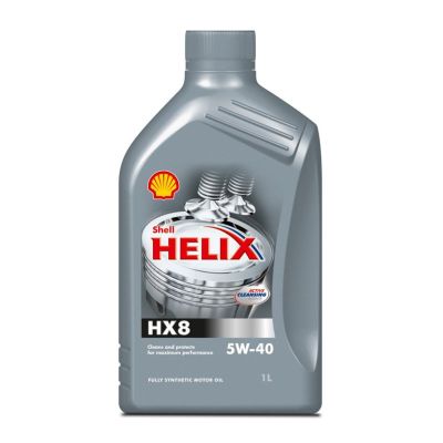 Масло моторное Shell Helix HX8, А3/В3,В4, SAE 5W40, 1 л, API SN/CF, синтетическое, (Турция)