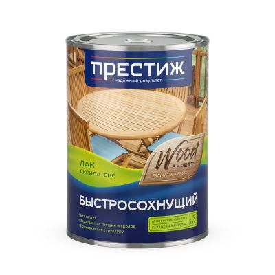 Лак акриловый бесцветный по дереву, 0,9 л, Акрилатекс, Престиж, Ростовская обл.