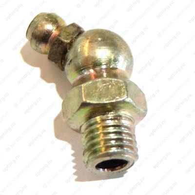 JB/T 7940.2-1995 ШТУЦЕР СМАЗОЧНЫЙ (пресс-масленка; тавотница) М8 УГЛОВОЙ (45 градусов) прицепа СЗАП ось L1