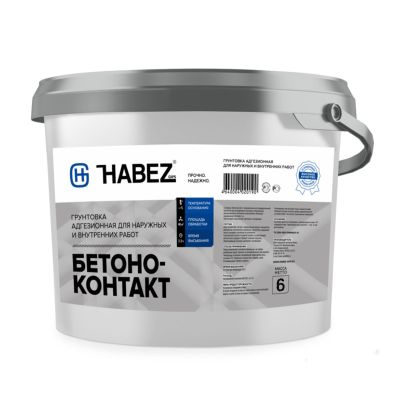 Грунтовка Бетоноконтакт для нар. и внутр.работ (6кг) Хабезский ГЗ