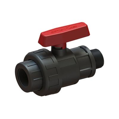 Кран шаровый резьбовой с внутренней/наружной резьбой 3/4 x 3/4′′, Сантехпласт, Украина