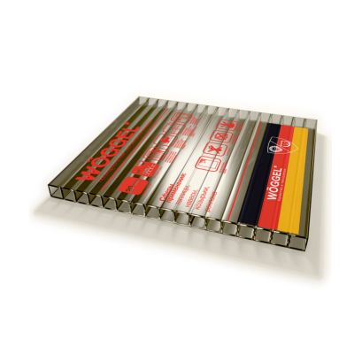 Поликарбонат сотовый 8x2100x12000 мм, бронза, Woggel, Тверская обл.