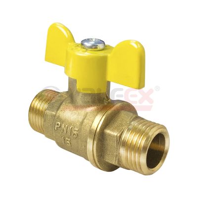 Кран шаровый Valfex 11Б27фтМ газ бабочка нар/нар Ду-15 Ру-16 