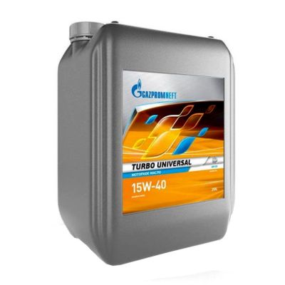 Масло моторное Gazpromneft Turbo Universa SAE 15W40, 20 л, API CD, минеральное, турбодизельный