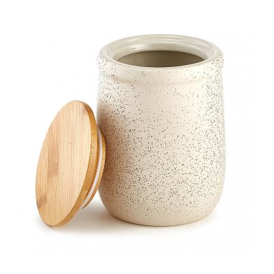 Банка для сыпучих продуктов 850 мл Ф19-046Q бежевая