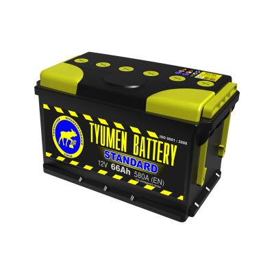 Аккумулятор 6СТ-66L "Тюмень-STANDARD"  низкий зал.  (Тюменский АЗ) 65 