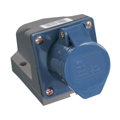 Розетка стационарная ССИ-123  2Р+РЕ  32А 200-250В  IP44 ИЭК 