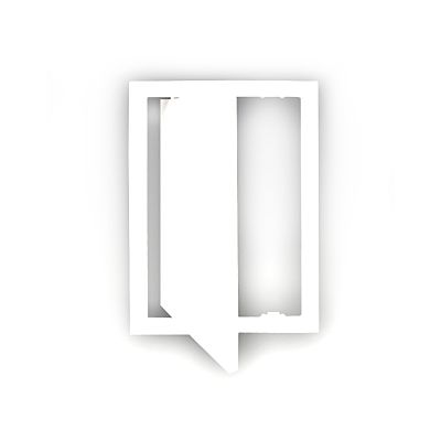 AD2020 Дверца ревизион 218*218 (200*200) ЭРА (сантех) c фланцем 196*196