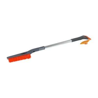 * ЩЕТКА+СКРЕБОК (78 см.) от снега и льда, распушеная щетина /Vettler/ (VE SB-10)