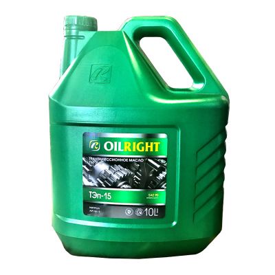 Масло трансмиссионное OILRIGHT ТЭп-15 SAE 90, 10 л, GL-2(ТМ-2), минеральное, для МКПП, (нигрол)