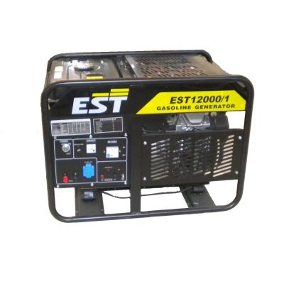 Генератор EST 12000/1, 9,5 кВт, 220 В, электрический пуск, бензин, 25 л