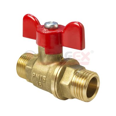 Кран шаровый Valfex 11Б27фт1М вода бабочка нар/нар Ду-15 Ру-16 