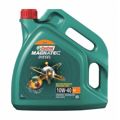 Масло моторное Castrol Magnatec Diesel B4 SAE 10W40, 4 л, API SL/CF, полусинтетическое, дизельный