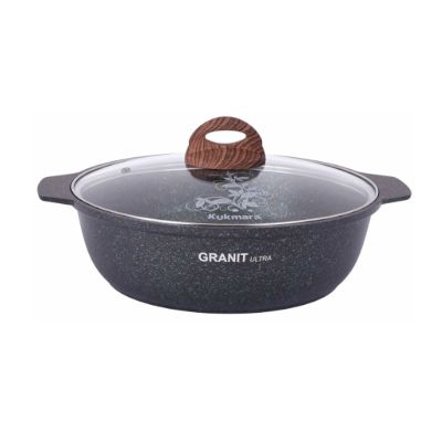 Кастрюля-жаровня 4 л стекл крышка АП Granit ultra (blue) жгг41а
