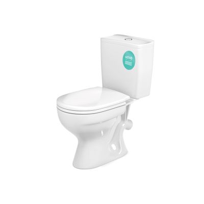 Унитаз-компакт GESSO Проксима home de luxe, УТ-00014553, косой выпуск, однорежимная арматура, нижний  подвод, сиденье