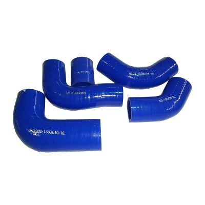 КОМПЛЕКТ ПАТРУБКОВ РАДИАТОРА Г-3302 406дв. /СИЛИКОН/5шт/ 