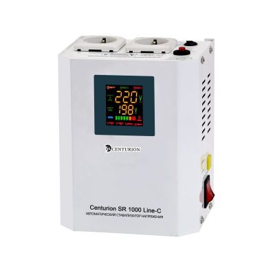 Стабилизатор напряжения Centurion SR 1000 Line-C (140-270), настенный, релейный, для газовых котлов, однофазный, 220 В