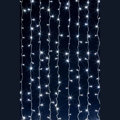 Гирлянда светодиодная "Занавеска"  (ZH-22) 320 LED, 3*2 м, белый, с контроллером, IP20