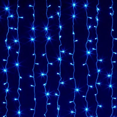 Гирлянда светодиодная "Занавес" 240 LED, 2*2 м, синий, с контроллером, IP20