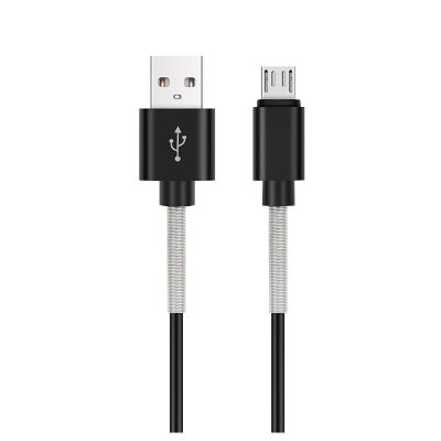 Кабель  USB 2.0 Type-A - micro USB : 1,0 м., усиленный ("AVS") ("MR-361S") для зарядки телефона/смартфона или обмена информации с цифровыми устройствами (A40281S)