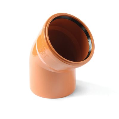 Отвод ПП для наружной канализации D=200 мм, угол 45°, Pro Aqua, г. Москва, Россия