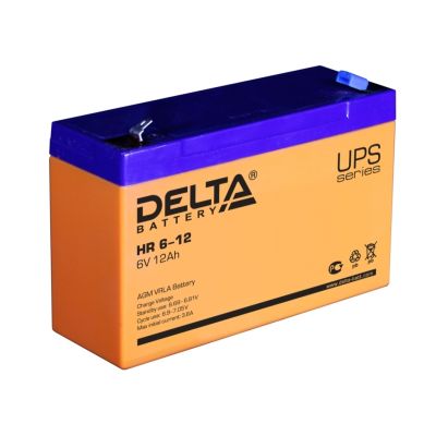 Аккумулятор Delta HR 6-12, 12 mAh, 6 В