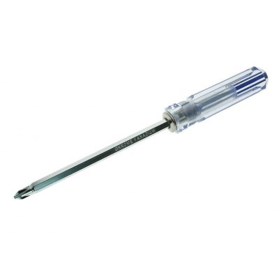 Отвертка перевертыш, 2 в 1, МАГНИТ. НАКОНЕЧ., прозрачная ручка 33-0-001