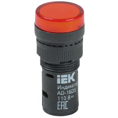 Лампа AD16DS(LED)матрица d=16мм красный 24В AC/DC IEK (BLS10-ADDS-024-K04-16)