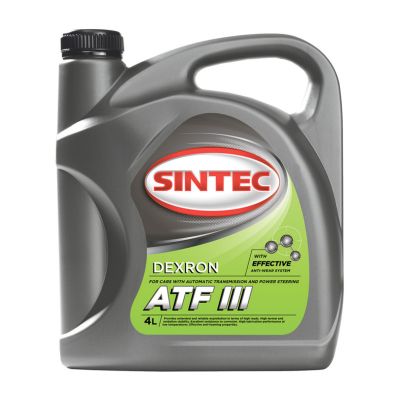 Масло трансмиссионное Sintec ATF III, 4 л, минеральное, для АКПП, ГУР
