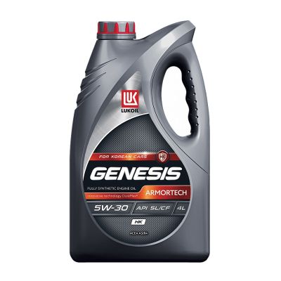 Масло моторное ЛУКОЙЛ GENESIS ARMORTECH HK A3/B4 SAE 5W30, 4 л, API SL/CF, синтетическое
