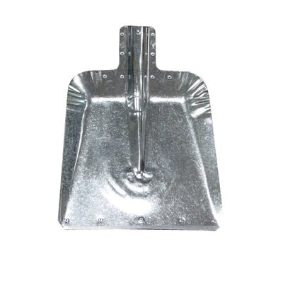 Лопата снеговая оцинкованная ЛС-7 450*330 мм без накладки (с тулейкой)