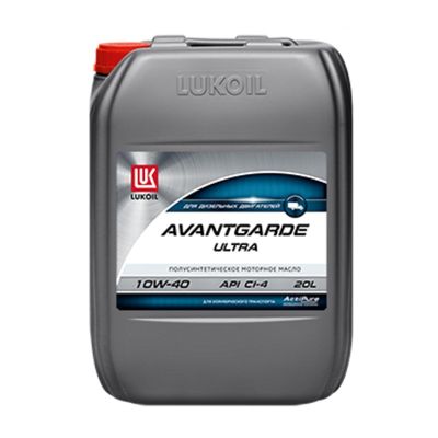 Масло моторное ЛУКОЙЛ Авангард Ультра SAE 10W40, 20 л, API CI-4, полусинтетическое, (двиг. турбодизельный)