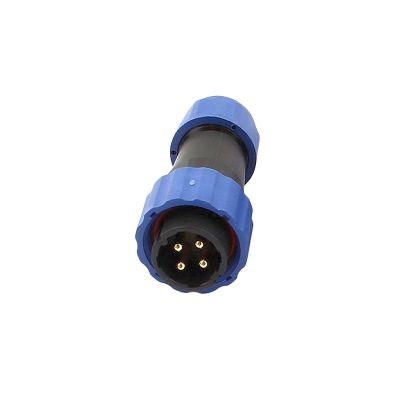 РАЗЪЕМ ГЕРМЕТИЧНЫЙ (вилка) с защитной крышкой на 4 контакта, (ip68) max 30А
