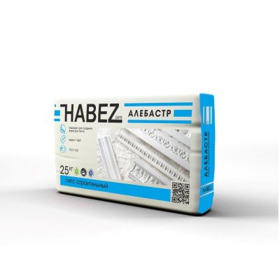 Гипс строительный Habez-Gips Алебастр Г-5 Б II, 25 кг, Россия