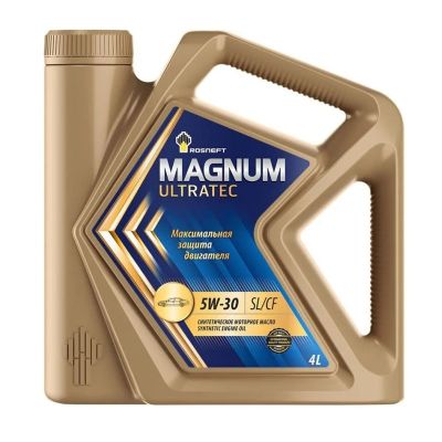 Масло моторное Роснефть Magnum Ultratec (А5/В5) SAE 5W30, 4 л, API SL/CF, синтетическое