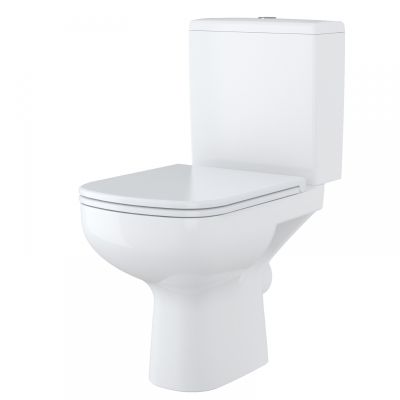 Унитаз-компакт Cersanit Colour Clean On 011 горизонтальный выпуск, двухрежимная арматура, нижний  подвод, сиденье с микролифтом