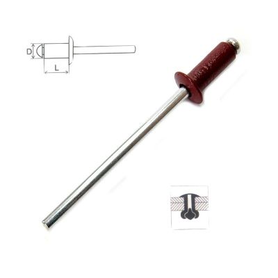 Заклепка комб. (алюмин./сталь)   3,2*8,0   RAL 3005   уп.-1000шт.