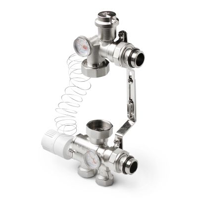 Узел насосно-смесительный PRO AQUA с термоголовкой 1 (MIX-m25-m25k)