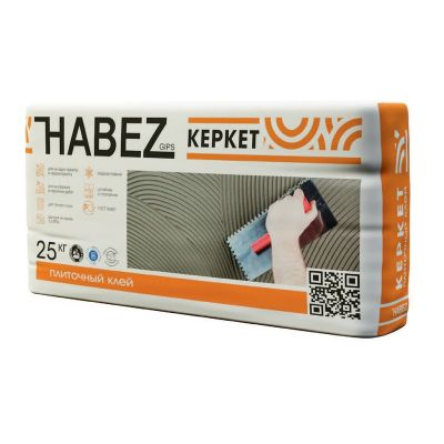 Клей плиточный для керамогранита  Habez-Gips "КЕРКЕТ", 25 кг, Россия