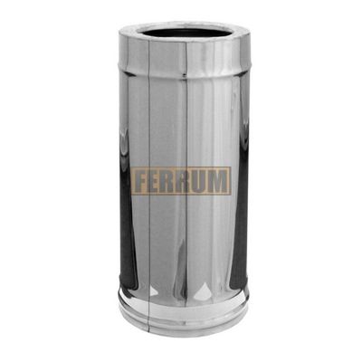 Сэндвич Ferrum, 0,5 м, Ø120x200 мм, AISI 430/0,5 мм