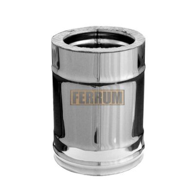 Сэндвич Ferrum, 0,25 м, Ø120x200 мм, AISI 430/0,5 мм