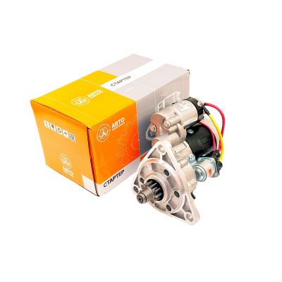 9-192-780М АЕ СТАРТЕР МТЗ, ЗИЛ, ПАЗ, ГАЗ (дизельн.) 24 В 7,0 кВт (редукторный, увелич. мощности, со смещенным редуктором, с доп. реле) "АВТОЭЛЕКТРИКА"