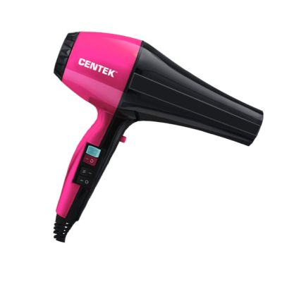 Фен Centek CT-2225 Professional (черн/красн), 5 режимов, 2 концентратора, профессиональный 2200 Вт