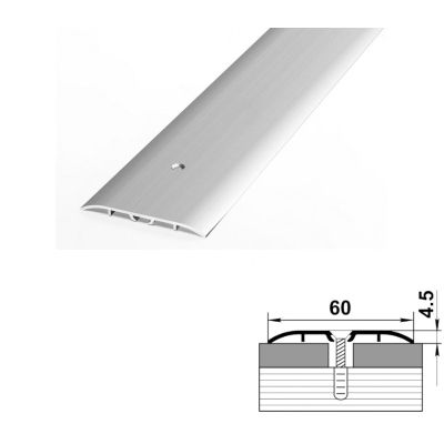 Профиль стыкоперекрывающий  ПС 07-1.1350.00с, 1350x60x4,5 мм, алюминий, Лука