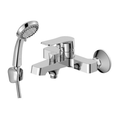 Смеситель для ванны латунный однорычажный с коротким изливом, DR23036, DecoRoom